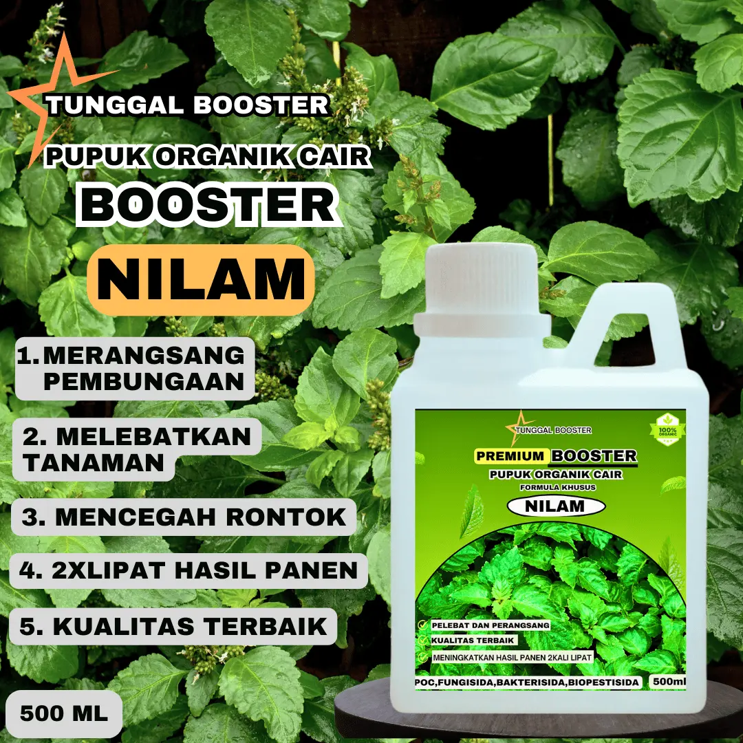 POC Pupuk Organik Cair Tanaman Nilam Booster Pelebat dan Perangsang Premium Organik Cair 500ml