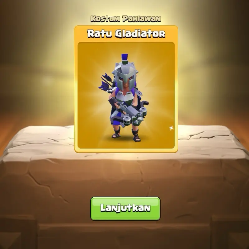Kostum Pahlawan Ratu Gladiator untuk Permainan Anda