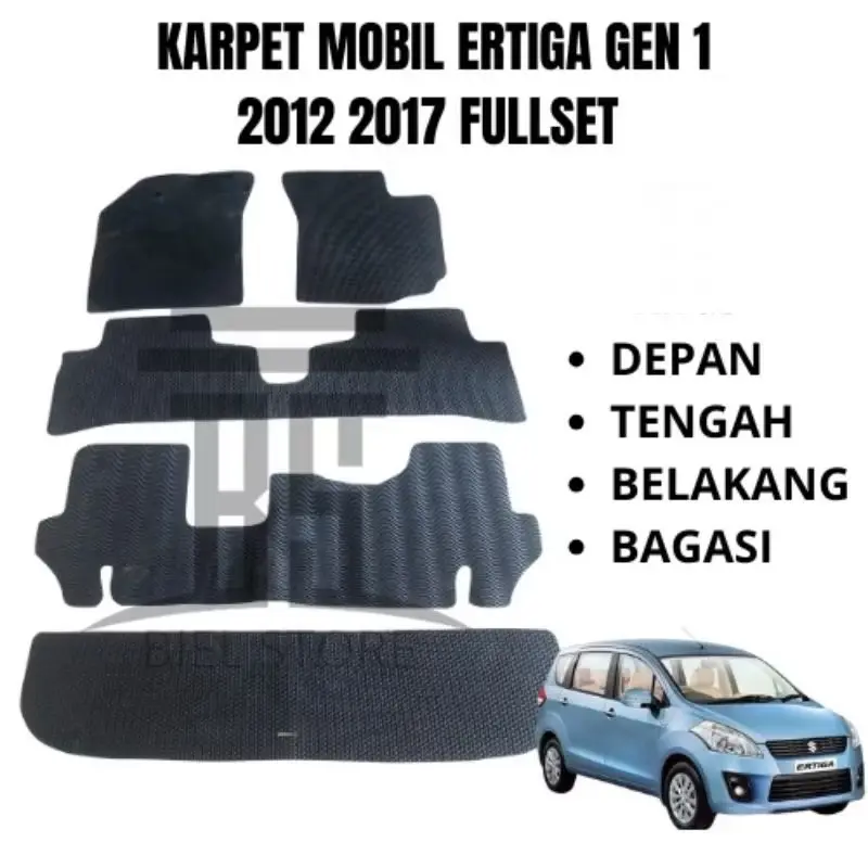 KARPET MOBIL SUZUKI ERTIGA GEN 1 2012 2017 ALAS KAKI MATRAS  SUZUKI ERTIGA  GEN 1 2012 2017 FULLSET Car