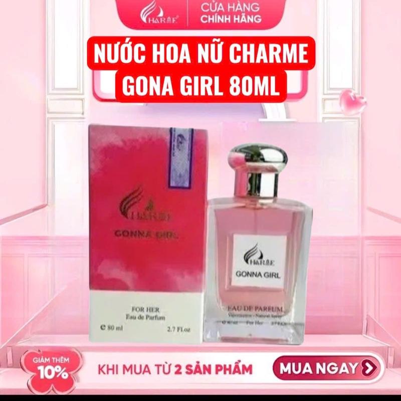  CHARME PERFUME GONA GIRL 80ML Nước hoa nữ ngọt trẻ trung tiểu thư quyến rũ Cosmetic Perfume Xịt Thơm Women 