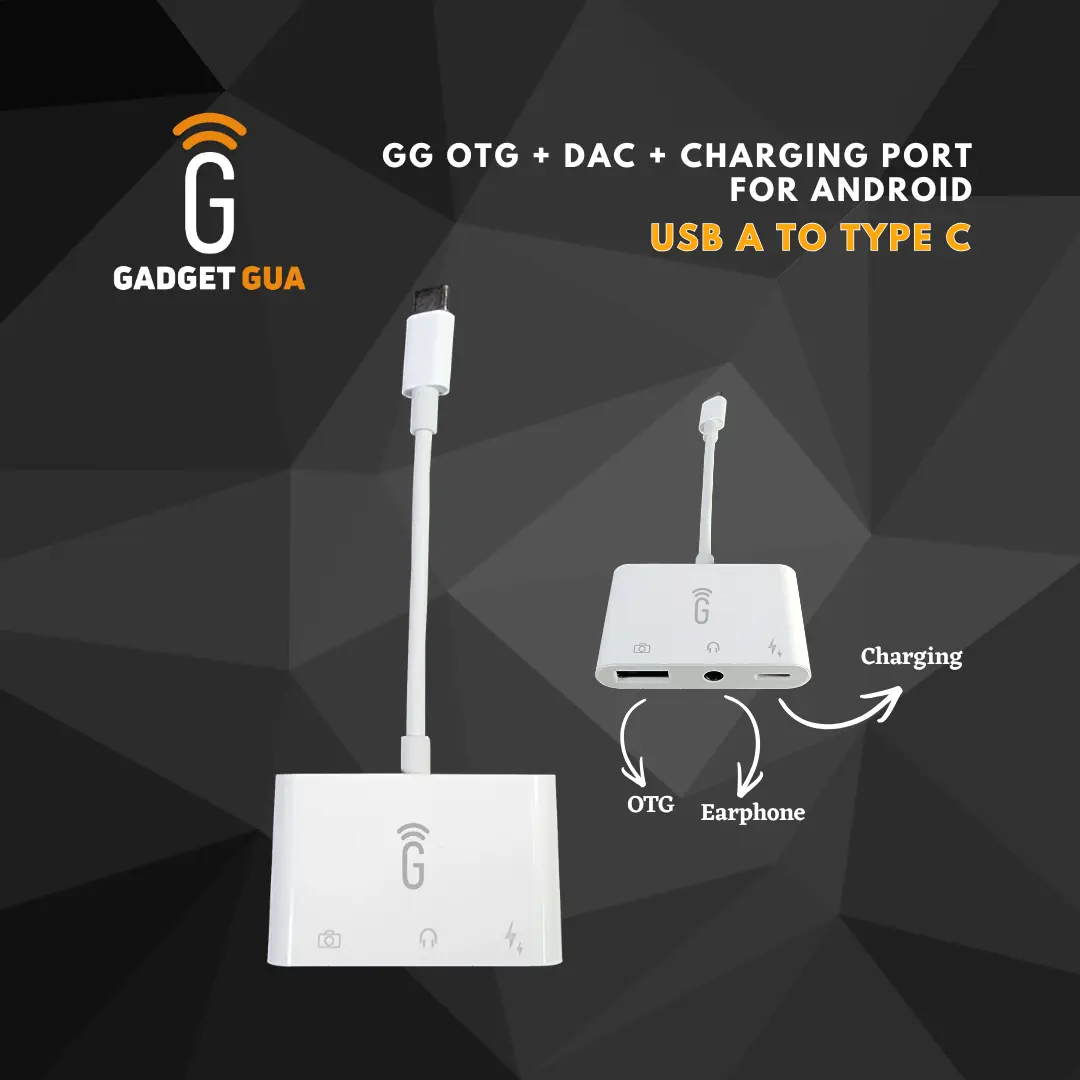 GG OTG + DAC TYPE C (with Charging Port)