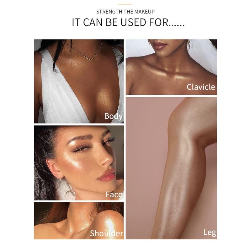 Handaiyan Body Highlighter Body Shimmer Dry Oil Glitter Highlight Body Cream 7