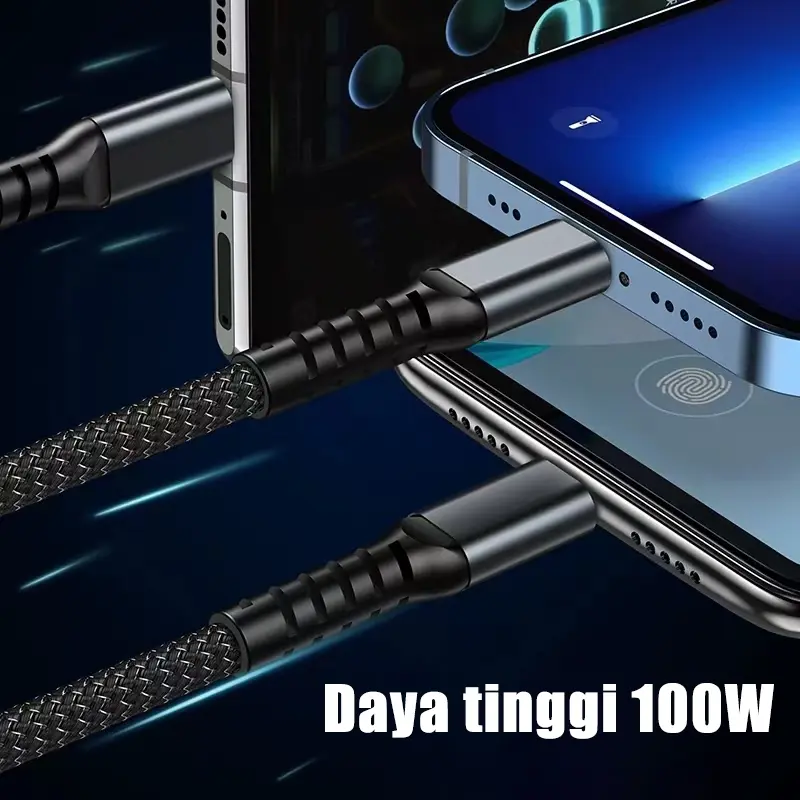 3IN1 KABEL DATA FAST CHARGING 1M/2M ALL TIPE 2