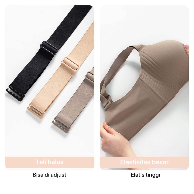 GRENEY-Gbras-Bra One Piece Warna Bh Wanita Beha Tanpa Kawat Cewek Lingerie Push up Berbentuk dan Nyaman Basic Plain  Push up Busa Tingkatkan Mengumpulkan PD Wireless Seamless Tipis-89849 7