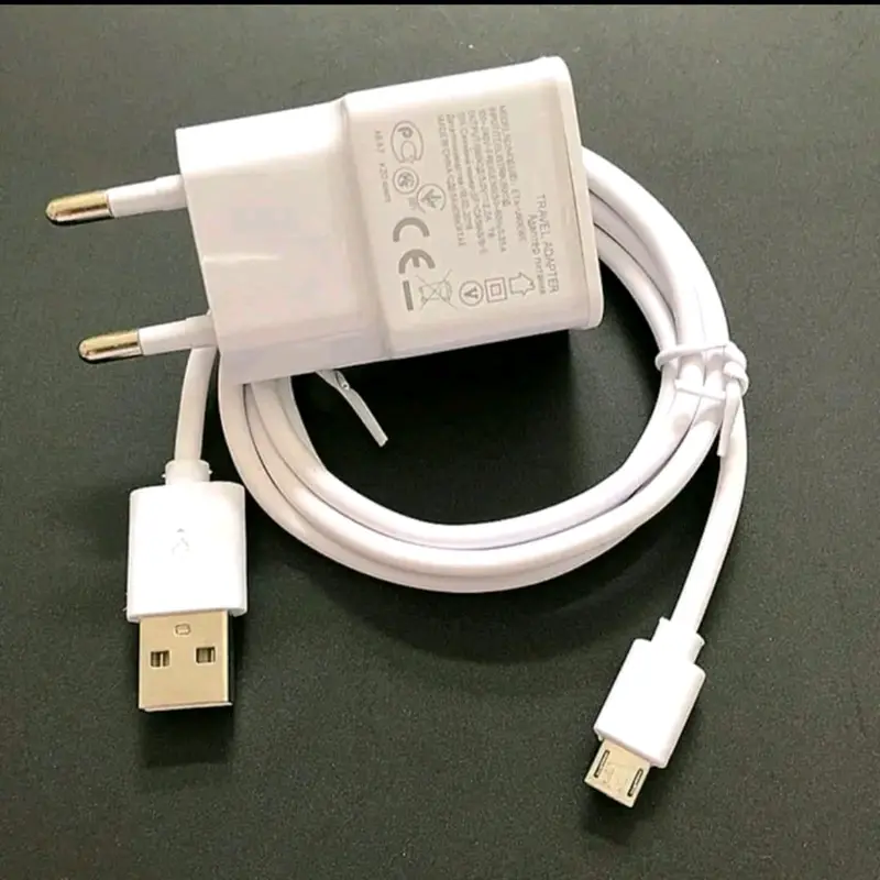 [PROMO] CHARGER SAMSUN9 MICRO USB FAST CHARGING A10 A10s  Kabel Putih Adaptor 0