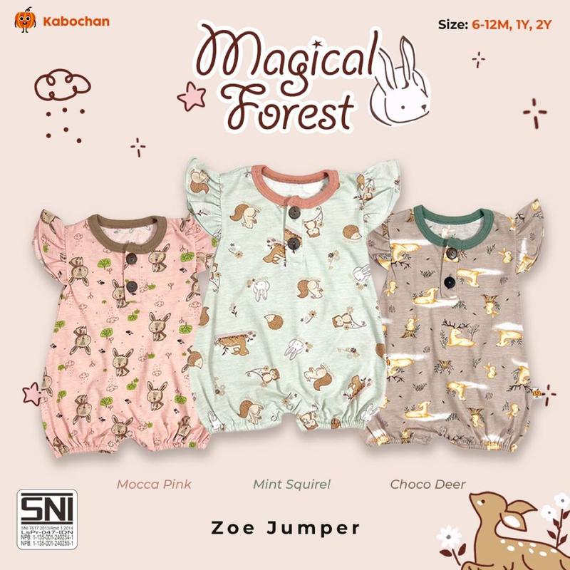 TERBARU!3pcs ZOE JUMPER RUFFLE BY KABOCHAN UP TO 2 YEAR 4