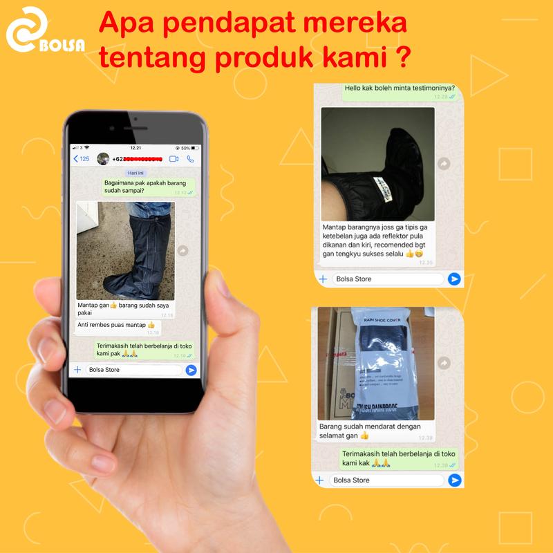 Cover Sepatu Jas Hujan Pelindung Sepatu dari Basah dan Becek Waterproof Karet 2