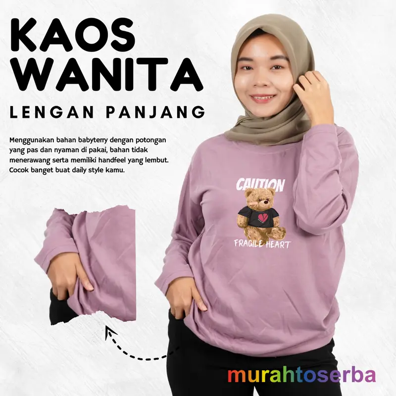 90rban Dapat 6 Pcs Kaos Wanita Motif Caution Lengan Pendek Bahan Babyterry Slim-fitting Cocok Untuk Santai Baju Lembut Atasan Cewek Oblong 6