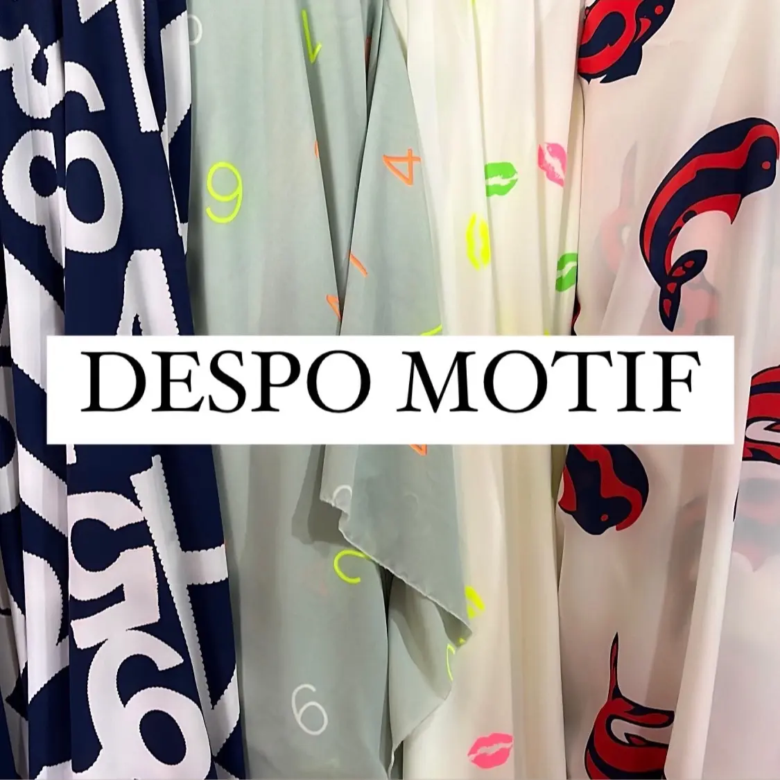 Kain Despo Motif - Harga Per setengah meter (0.50 m) - Lebar Bahan 1,5 M - Tahan Lama, Baju, Outer, Kolor, Baju
