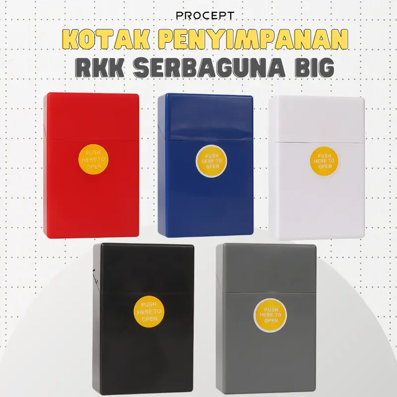 ProCept Kotak Penyimpanan Udut Serbaguna Plastik Warna Warni Ukuran Big DF-SHORT 0