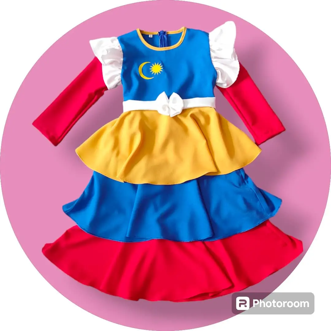 baju merdeka dress kanak2 girls
