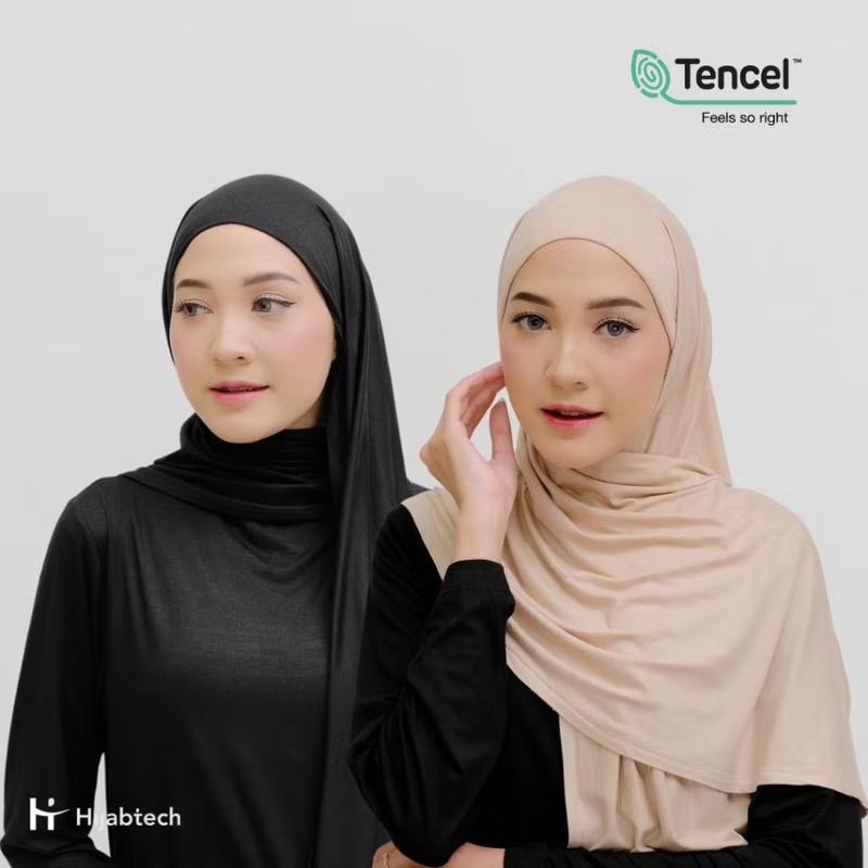 Hijabtech ICY-Touch Pashmina Instan Hijab Tencel Antibakteri Sensasi Dingin Dikulit Muslim Soft 1