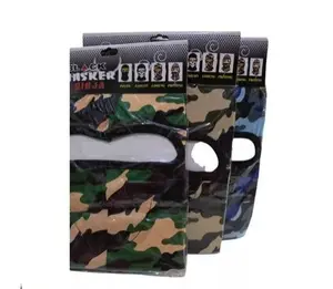 Masker Ninja Full Face Balaclava Hitam Polos Dan Motif