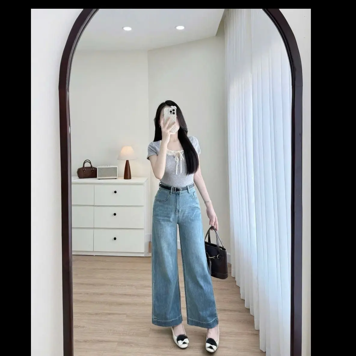 [XẢ KHO  -9 MÀU HOT ]XS-XL Jean Suông Trơn Cạp Cao Bagic Dễ Phối Đồ,  Che Khuyết Điểm | BigBuy360 - bigbuy360.vn