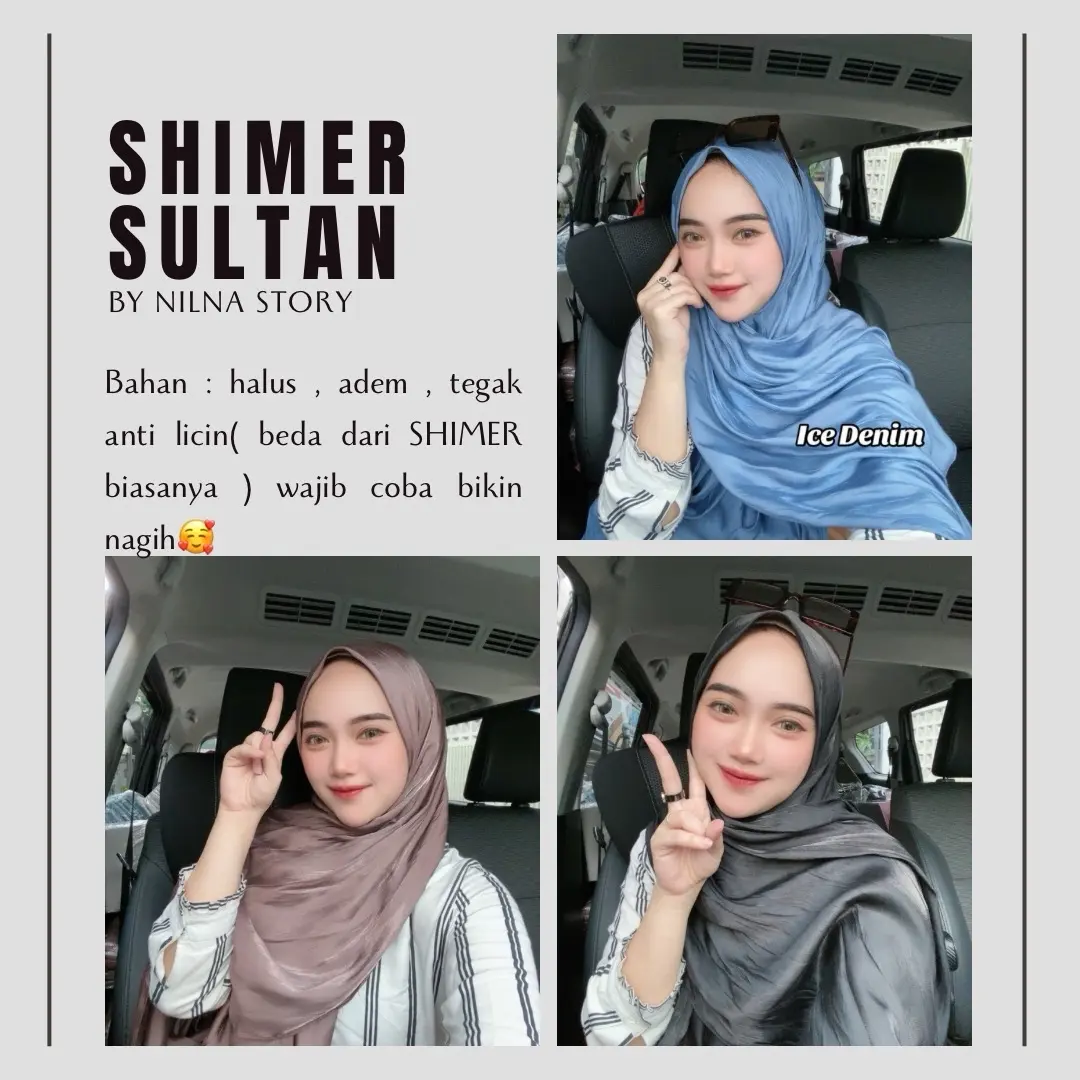 PASMINA LEBARAN SHIMER SHINE GLOWING SULTAN ANTI LICIN