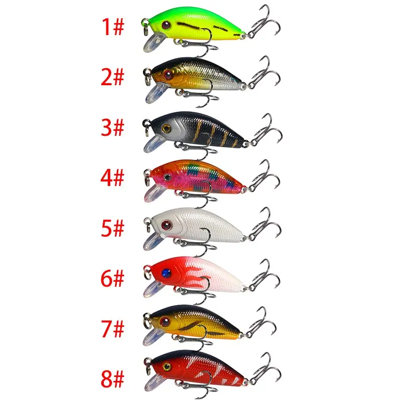 Umpan Casting Gabus Minnow 5cm Tipe Mengapung - Lure Ikan Pancing memancing dengan umpan buatan warna g 3
