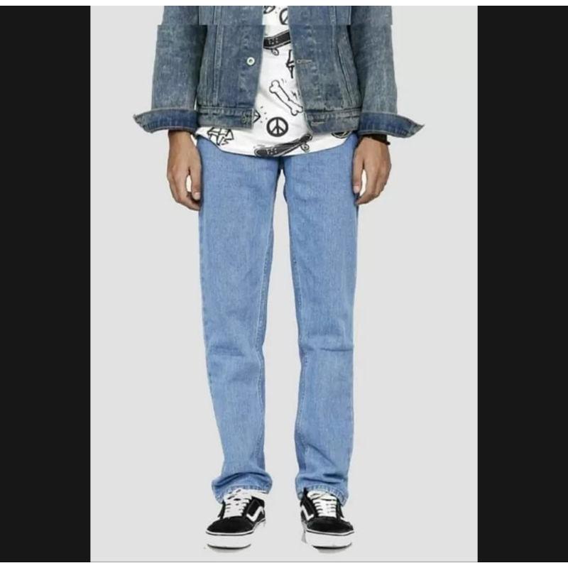 [PROMO] Celana Jeans Panjang Size 27-38 Pria Lepis Model Standart Reguler/Celana Jeans Pria Standart Pinggang Kancing Bahan Denim 4 Warna TERMURAH 3