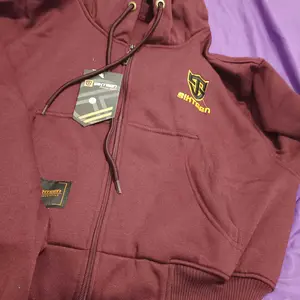 SIXTEEN crop zipper sleting hoodie bahan fleece tebal