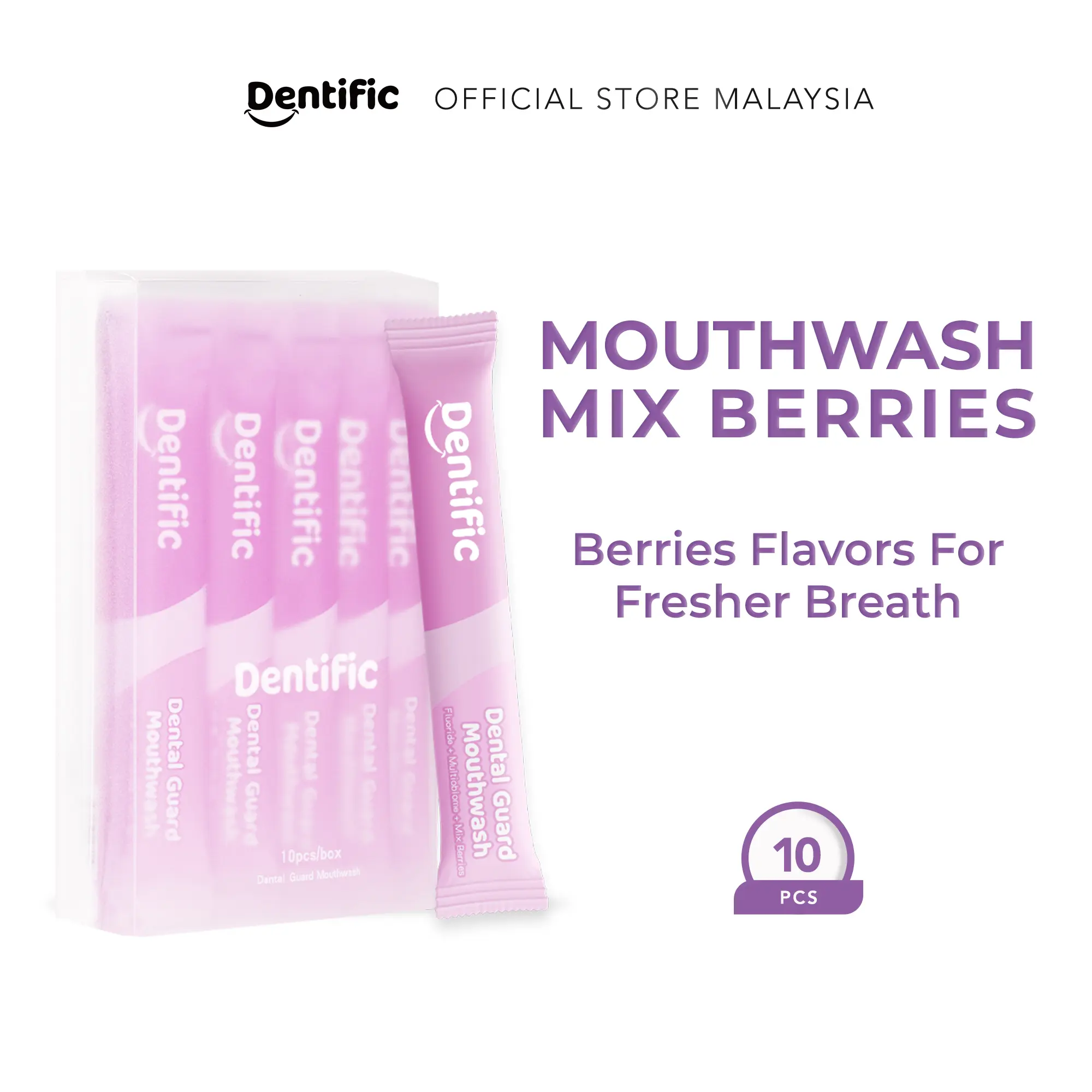 Dentific Dental Guard Mouthwash Mix Berries Fragrance Protection Mouthwash Whitening Prevents cavities