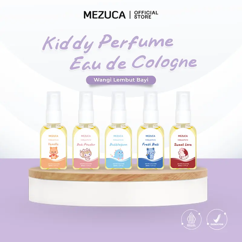 [EXCLUSIVE CIMBRUT] Dapat 5 Botol Parfum Anak Kiddy Series Mezuca 30mL Eau De PARFUME BPOM Wangi Harum Bayi Anak Kecil Tahan Lama 3