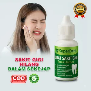 (PROMO) SuperDent Obat Sakit Gigi, Gusi Bengkak dan Gigi Berlubang meredakan sakit gigi