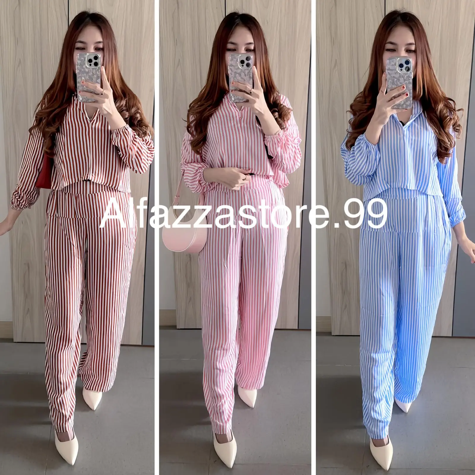 ALFAZZA MAUDI SET KULOT RAYON VISCOSE MOTIF BAJU SETELAN WANITA ATASAN CELANA KULOT CASUAL REMAJA KEKINIAN
