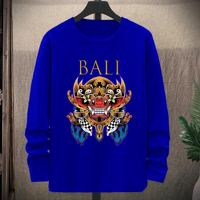 KAOS BALI PRIA/WANITA COTTON COMBED 24s LENGAN PANJANG/PRINTED BALI (BARONG KET) 0
