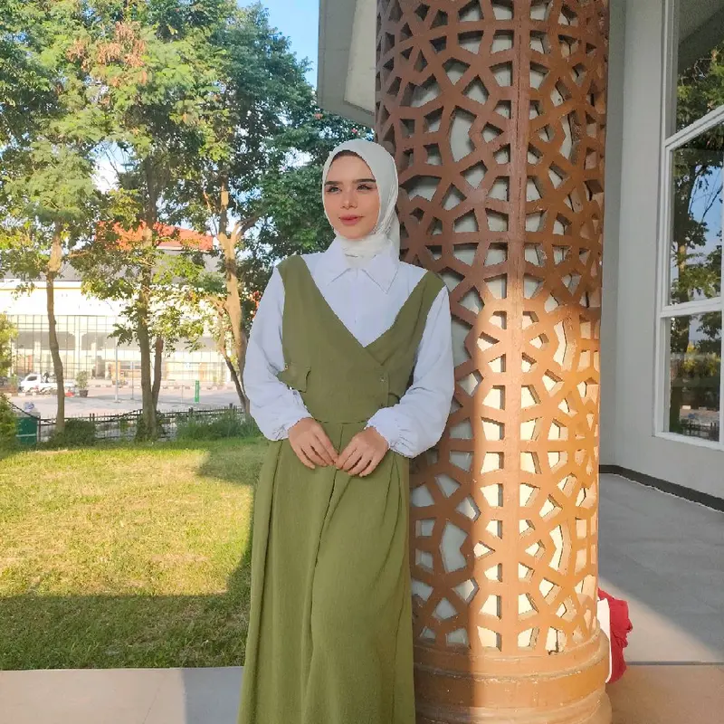 Gamis dres tanggung 2 ukuran ld 100 ld 110 cm 2