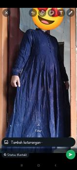 Product Review of Gamis Twill Terbaru Gamis Syari Gamis Twill Candimekar Ori By Haynabatik Bunga Cantik Dress Rayon Nyaman Kain Kancing Karet Muslim from U**h 2