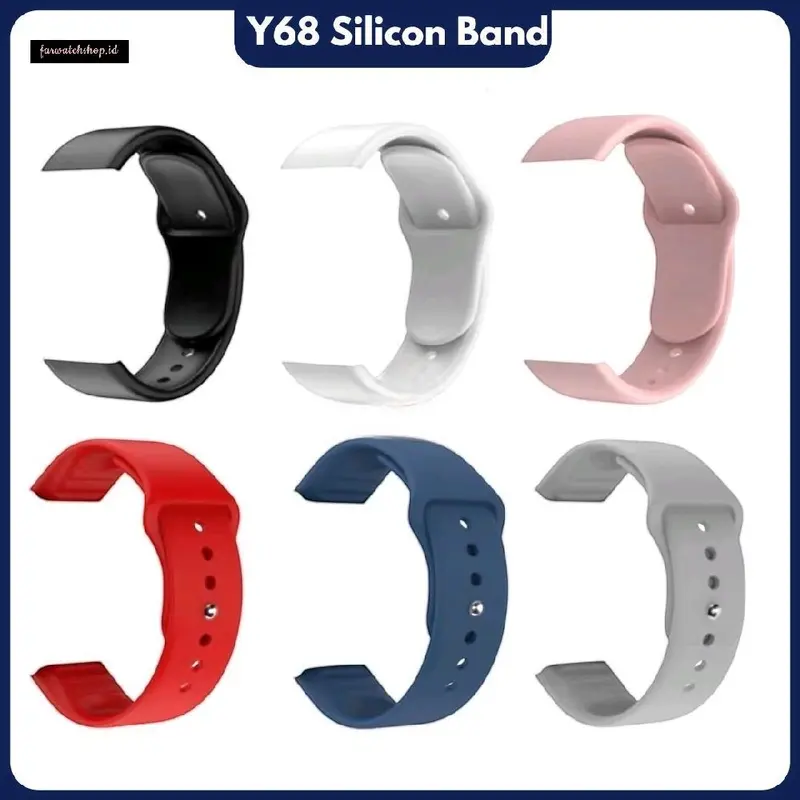Strap Smart Watch Y68 Tali Smart Bracelet Y68 Smart Band Silicon 0