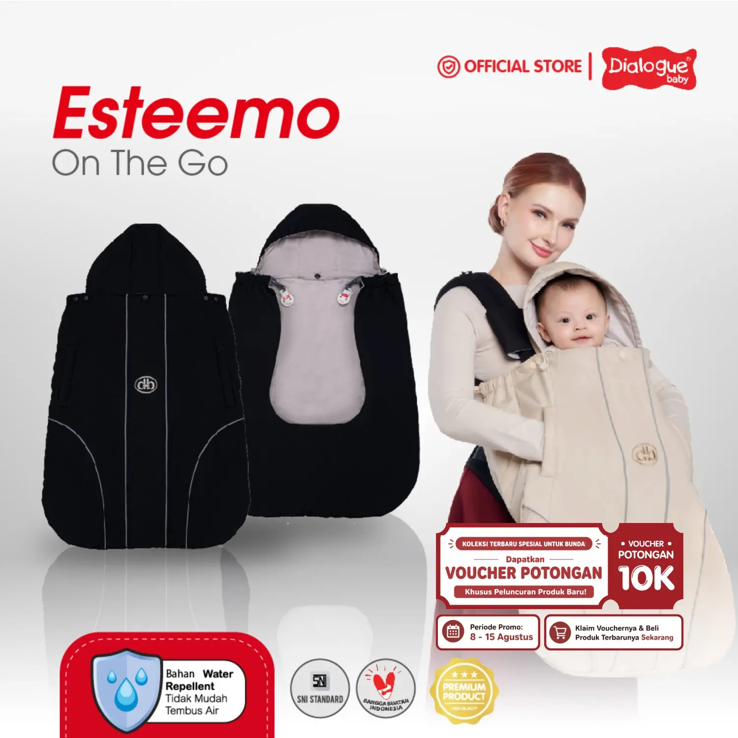 Dialogue Baby On The Go Cover Carrier Esteemo Series