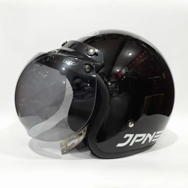 Helm JPN RETRO ARC Kaca Cembung / Datar | Helm Bogo Retro Untuk Pria dan Wanita Dewasa Original SNI 1