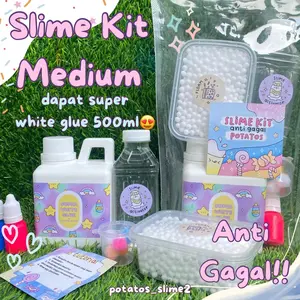 Slime Kit Medium by Potatos_Slime2 Ready Stock All in One anti Gagal