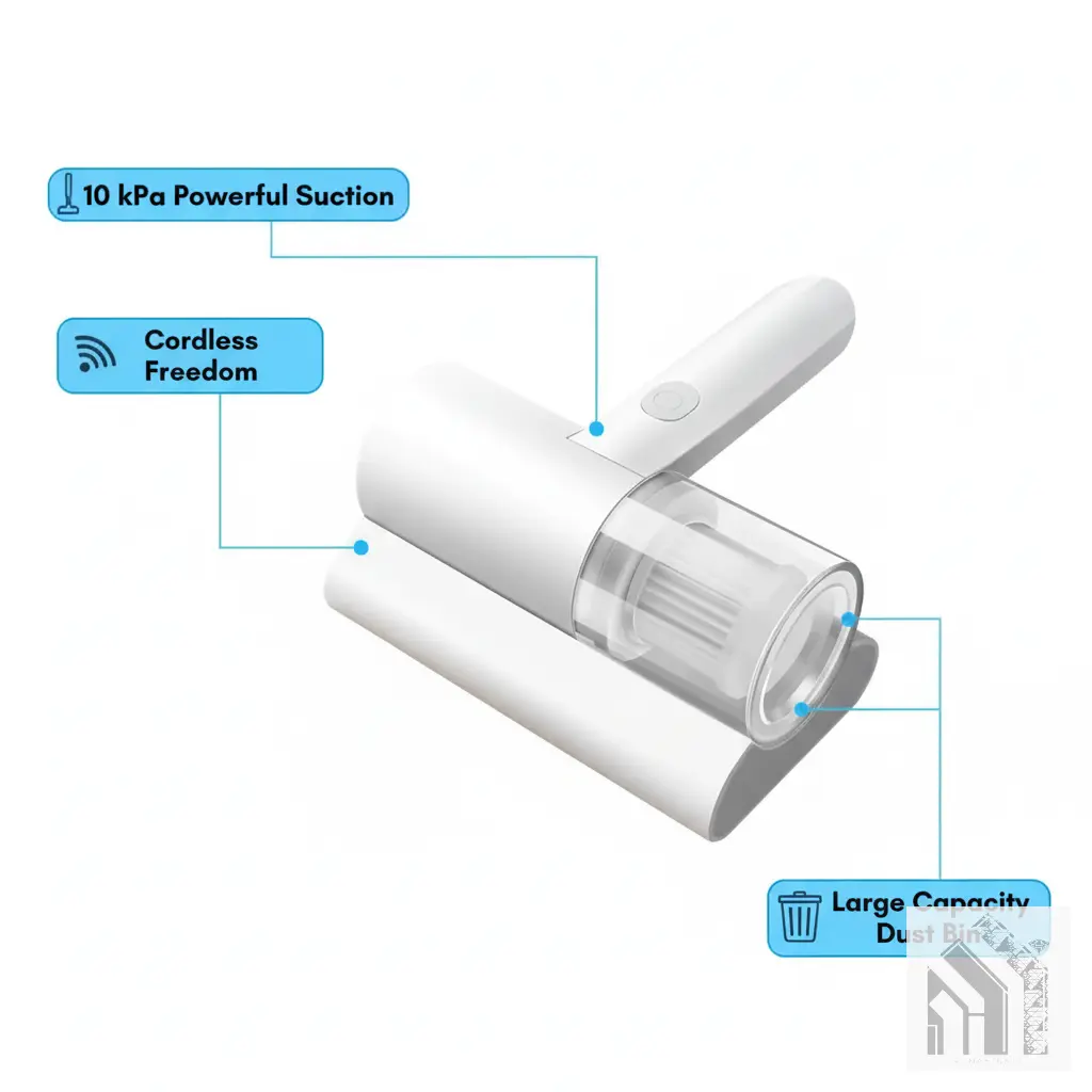 Vacuum Cleaner Cordless Penyedot Debu 10kPa 1200mAh  Vacum  Debu Genggam Mini Portable Daya Isap Kuat