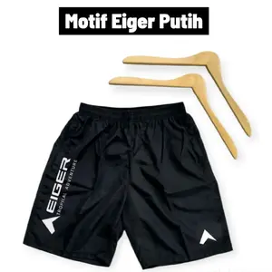 Eiger Celana Olahraga Sport Motif Eiger Putih untuk Aktivitas Sehari-hari di Rumah Bahan lotto Nyaman dan Stylish