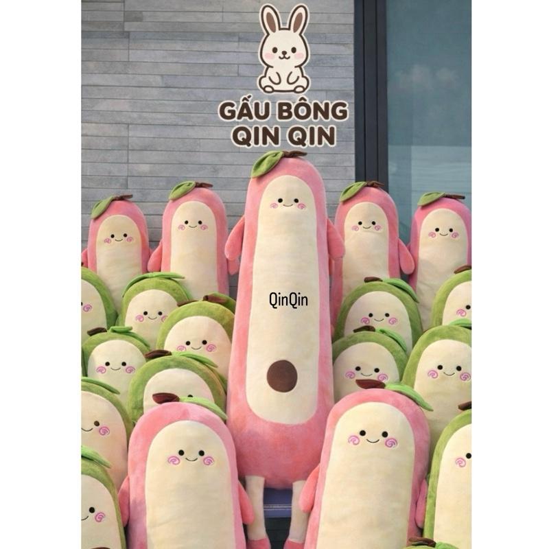  Gấu bông gối ôm bơ size 1m3 và 1m khổ vải   tính cả chân  vải miniso mềm mịn  phần chân 10-15cm  