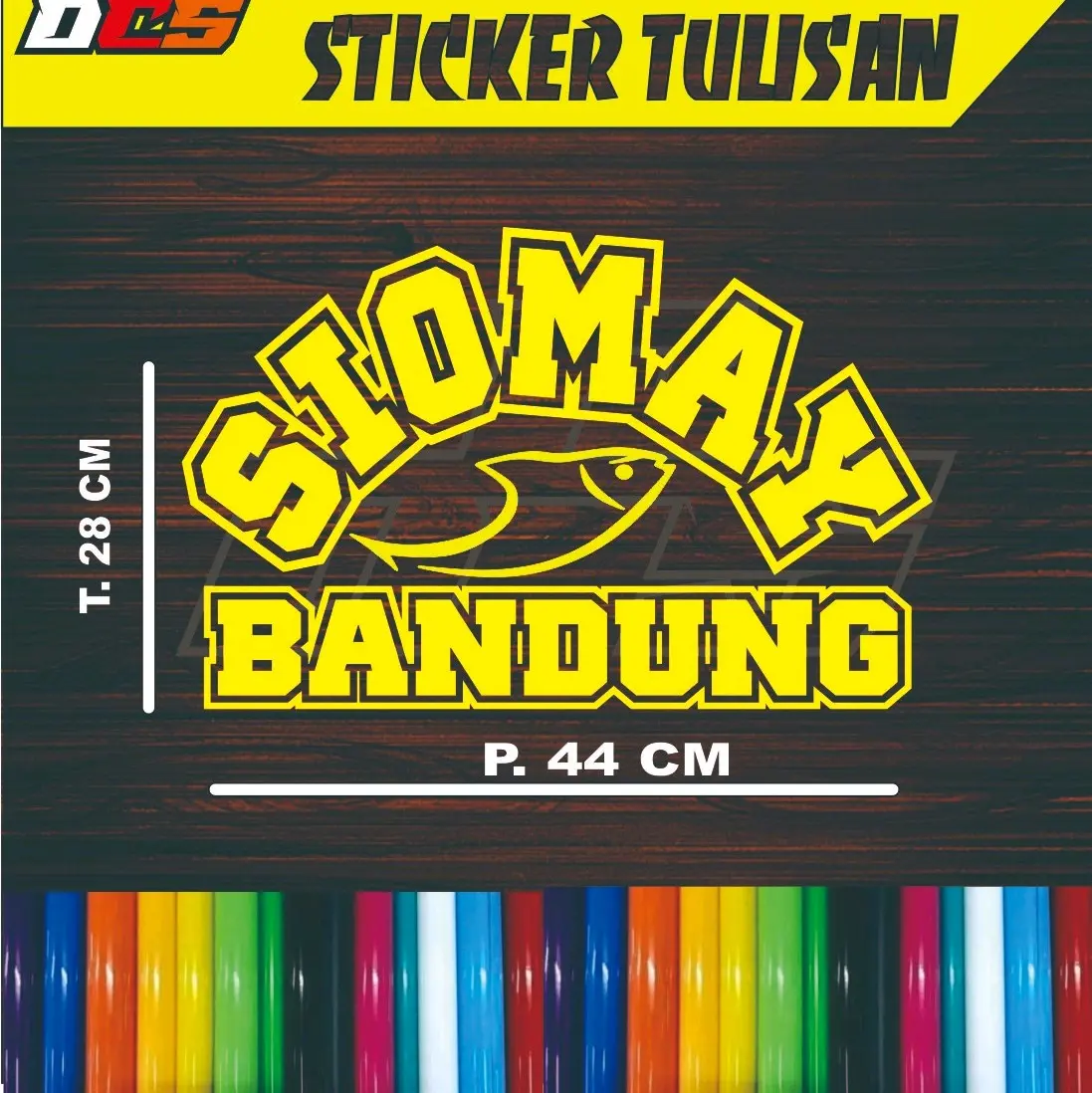 cuting sticker tulisan siomay bandung Stiker