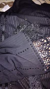 Product Review of Abaya Hitam Turkey Gamis Syari Muslimah Embos Hitam Kombinasi Renda Dress Arab Saudi Mata Hitam 951 from s**s 0