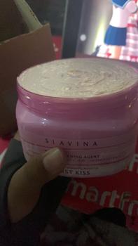 Product Review of SLAVINA Organic Rice Body Scrub First Kiss | scrub badan untuk menghilangkan bekas luka from f**a 2