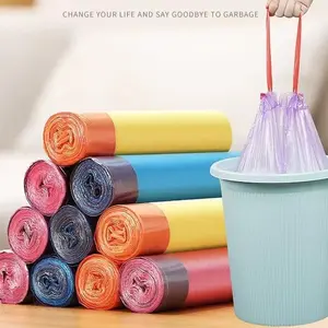BISA COD H6329 Kantong Plastik Sampah Tali / Plastik Sampah 5 Roll Set