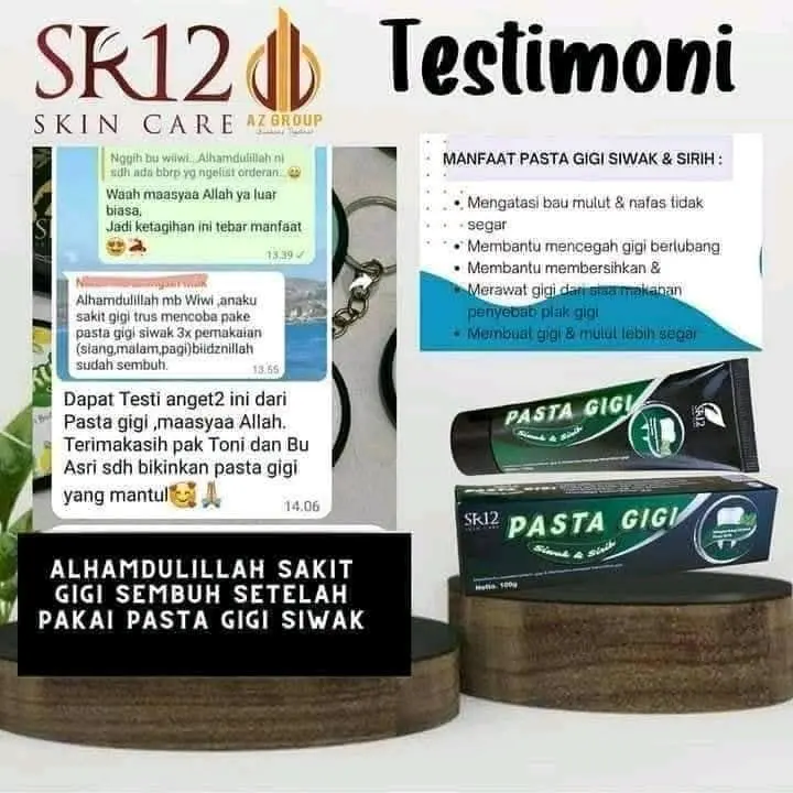 Pasta Gigi SR12 Herbal| Pasta Gigi Charcoal & Siwak & Sirih 5