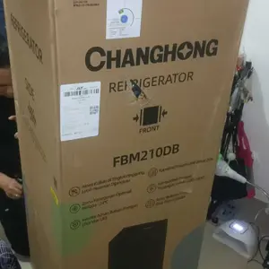 Changhong  Kulkas 2 Pintu  (Bottom Mounted Refrigerator) Lemari Es  Kapasitas 180 Liter FBM210DB Black