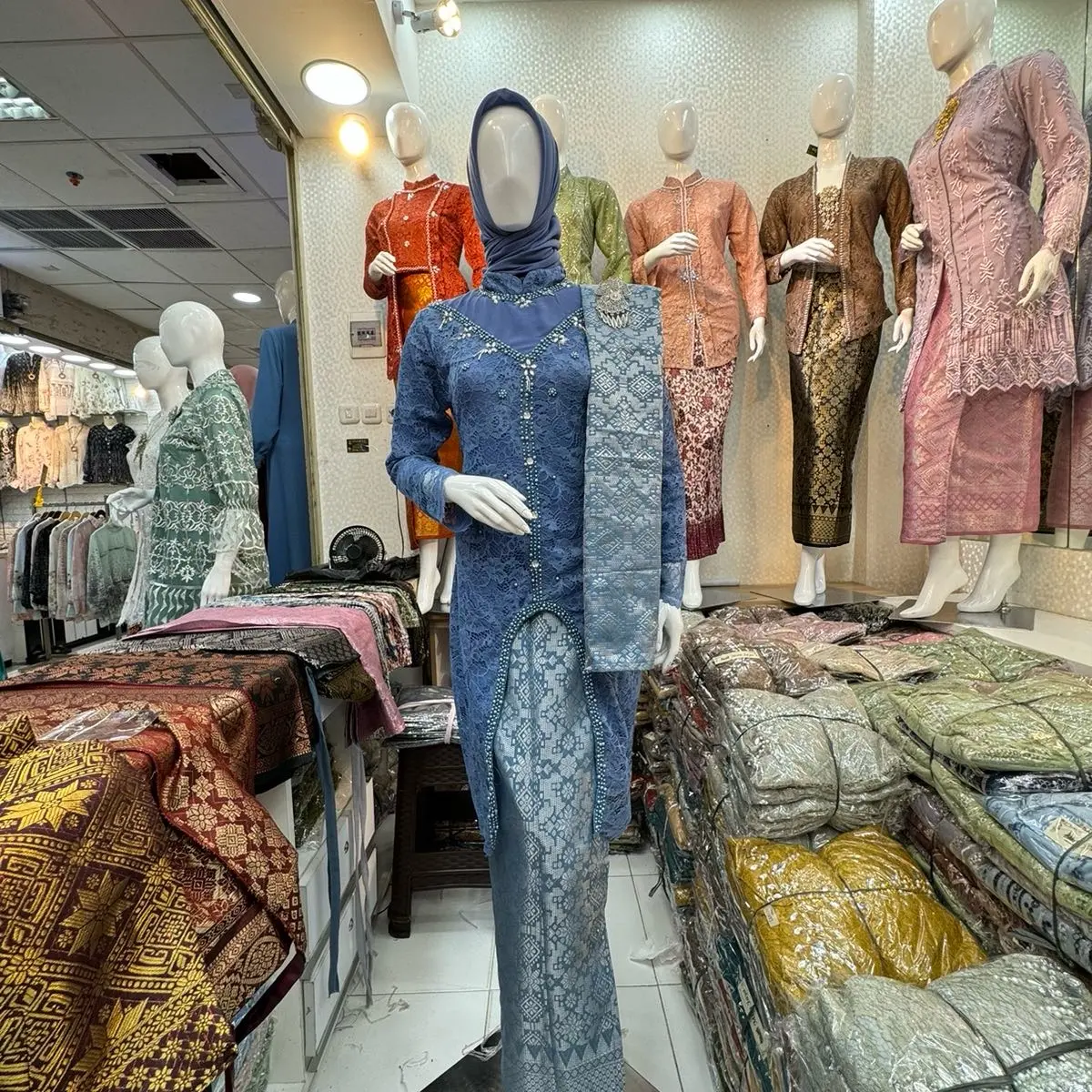 Kebaya Payet Dada Songket Lilit untuk Pesta, Lamaran, dan Wisuda - Wanita, Dress Panjang Mewah