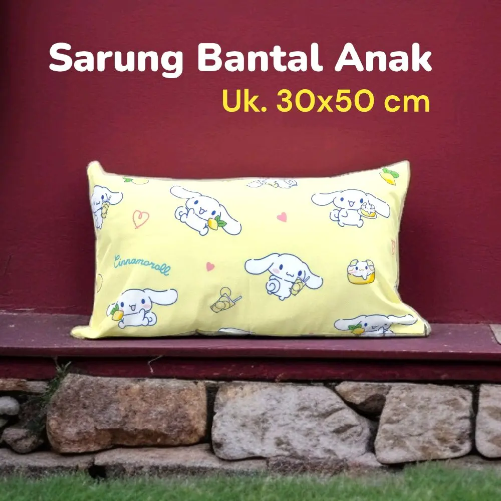 Sarung Bantal Anak 30x50cm dengan Bahan Katun CVC Lembut ( Sarung Only ) - SBA