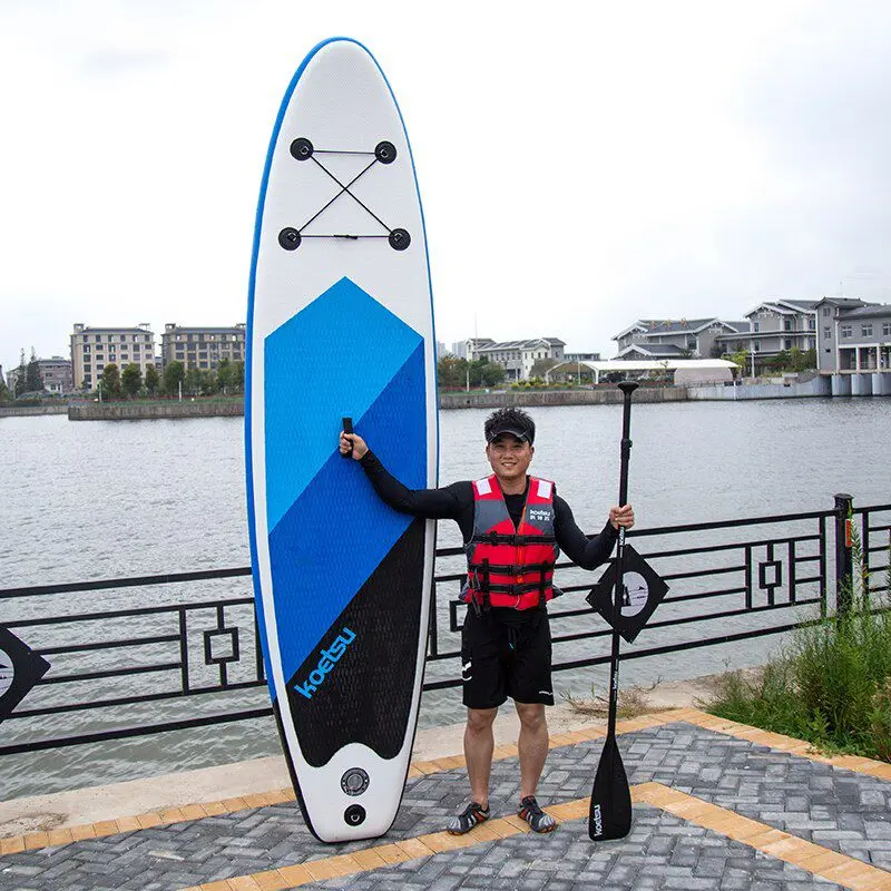 Stand Up Paddle Board Papan Dayung Praktis Stand Up Sup Board Inflatable Adjustable Surfboard Shoulder Carry Sling Stand Up Paddleboard 5