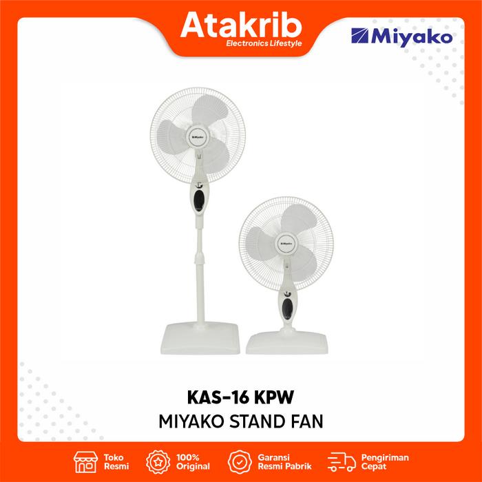 Gambar MIYAKO STAND FAN KAS-16 KPW Kipas Angin 16 inch dari Atakrib Elektronik Yogyakarta Kab. Sleman Tokopedia