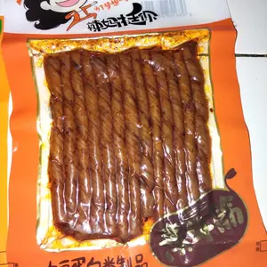 Wulama Cemilan Vegetarian Spicy Tendon Garlic Vegan 70gr - 100gr Pedas Halal MUI Kualitas Terbaik