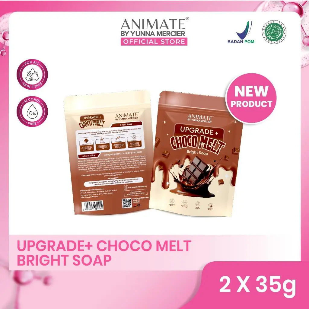 FREE 1PCS FOAMING POUCH Bund 3Pcs Choco Melt Soap