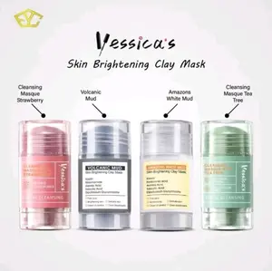 Yessica s Tea Tree & Strawberry Anti Pores & Acne Clay Stick Mask - 50 gr Masker