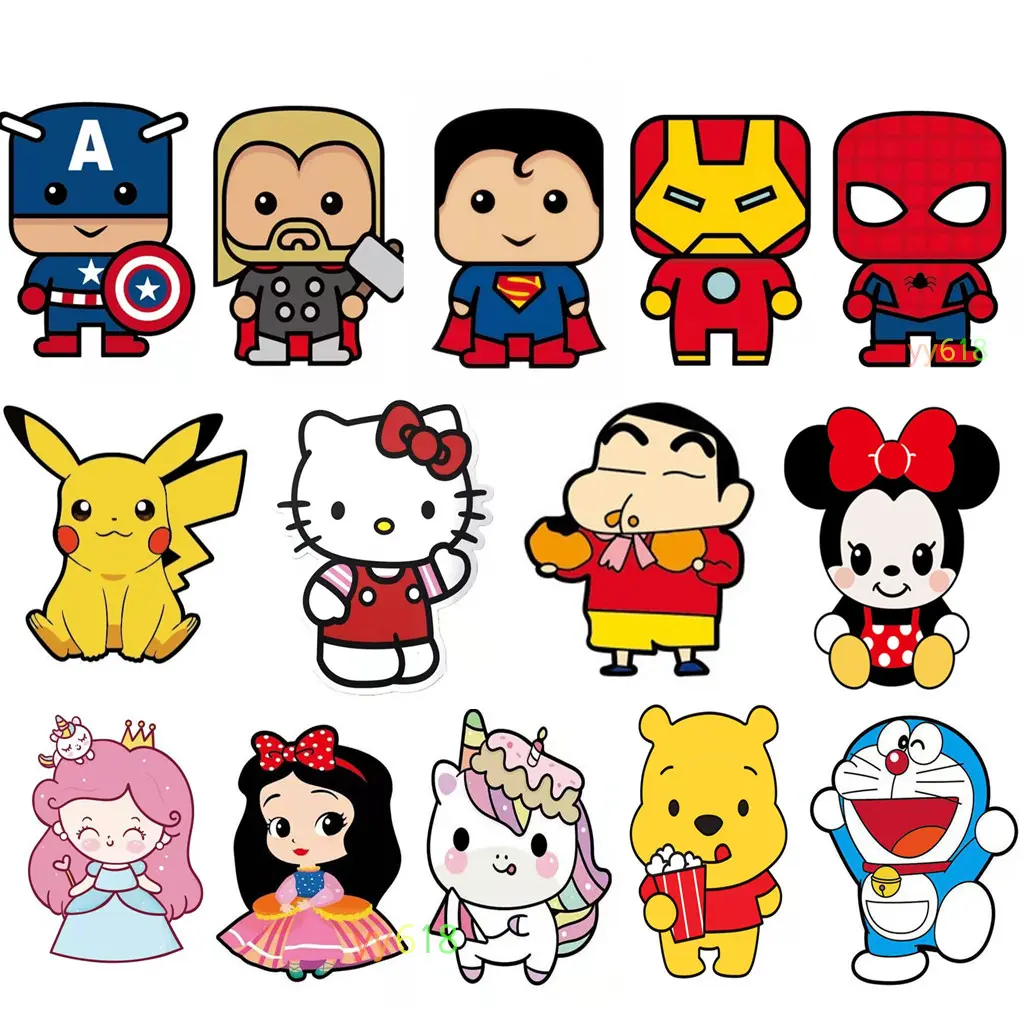 5Pcs Cartoon Hari Raya Angbao /Superhero/Avengers/Minnie/Unicorn/Mermaid princess CNY Kids Birthday New Year Gift